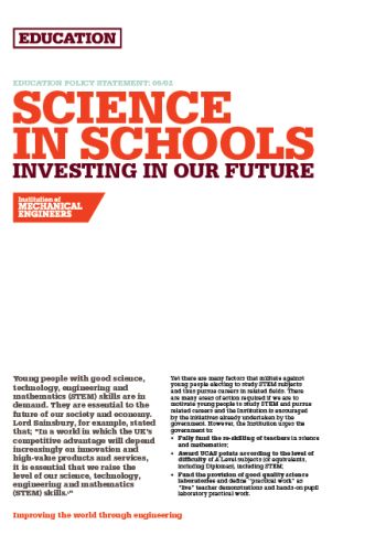 科学在学校-投资我们的未来拇指