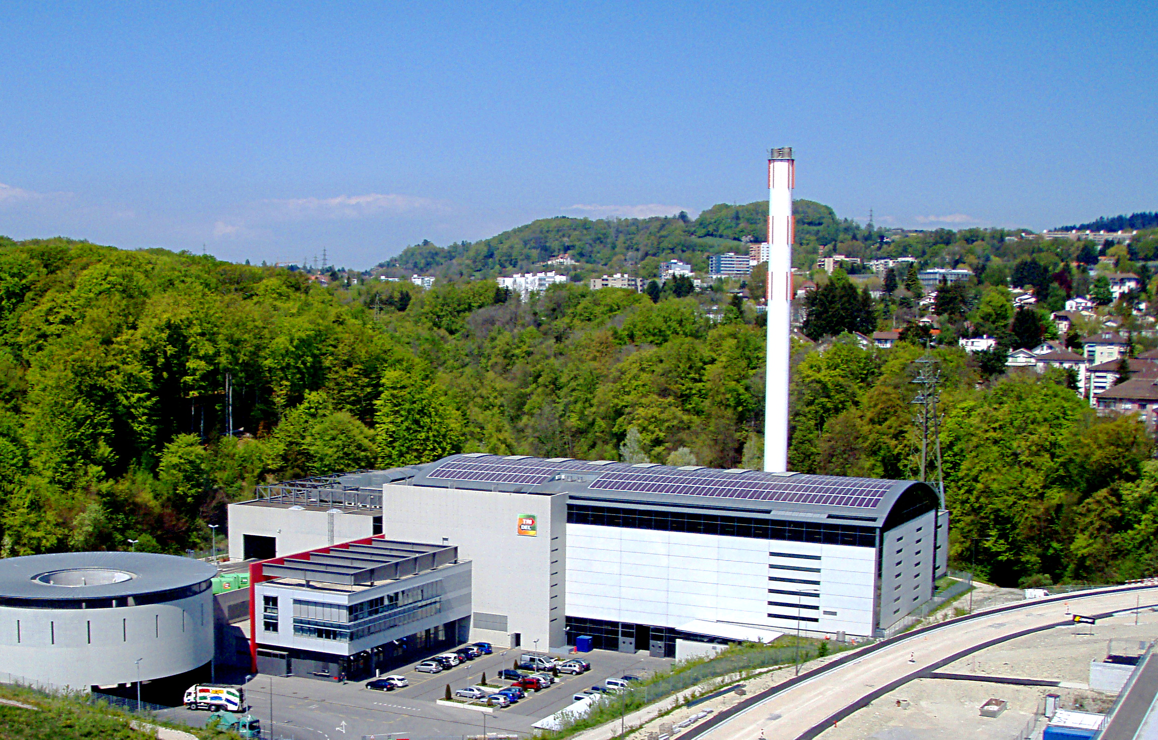 Image of the waste incinerator in Lausanne known as 